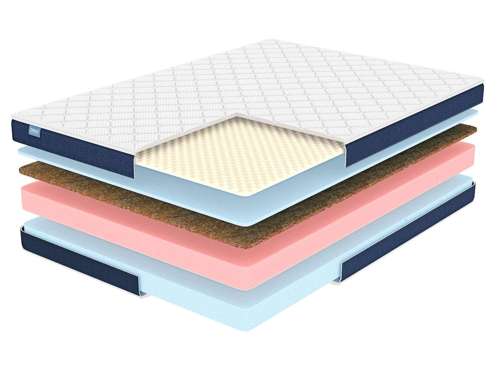 Матрас Dimax Практик 24 кокос массаж – купить в Красноярске, цены в  интернет-магазине «МногоСна»